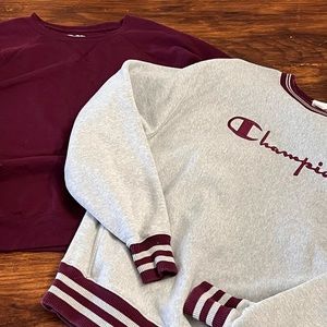 Womens champion sweater bundle lot